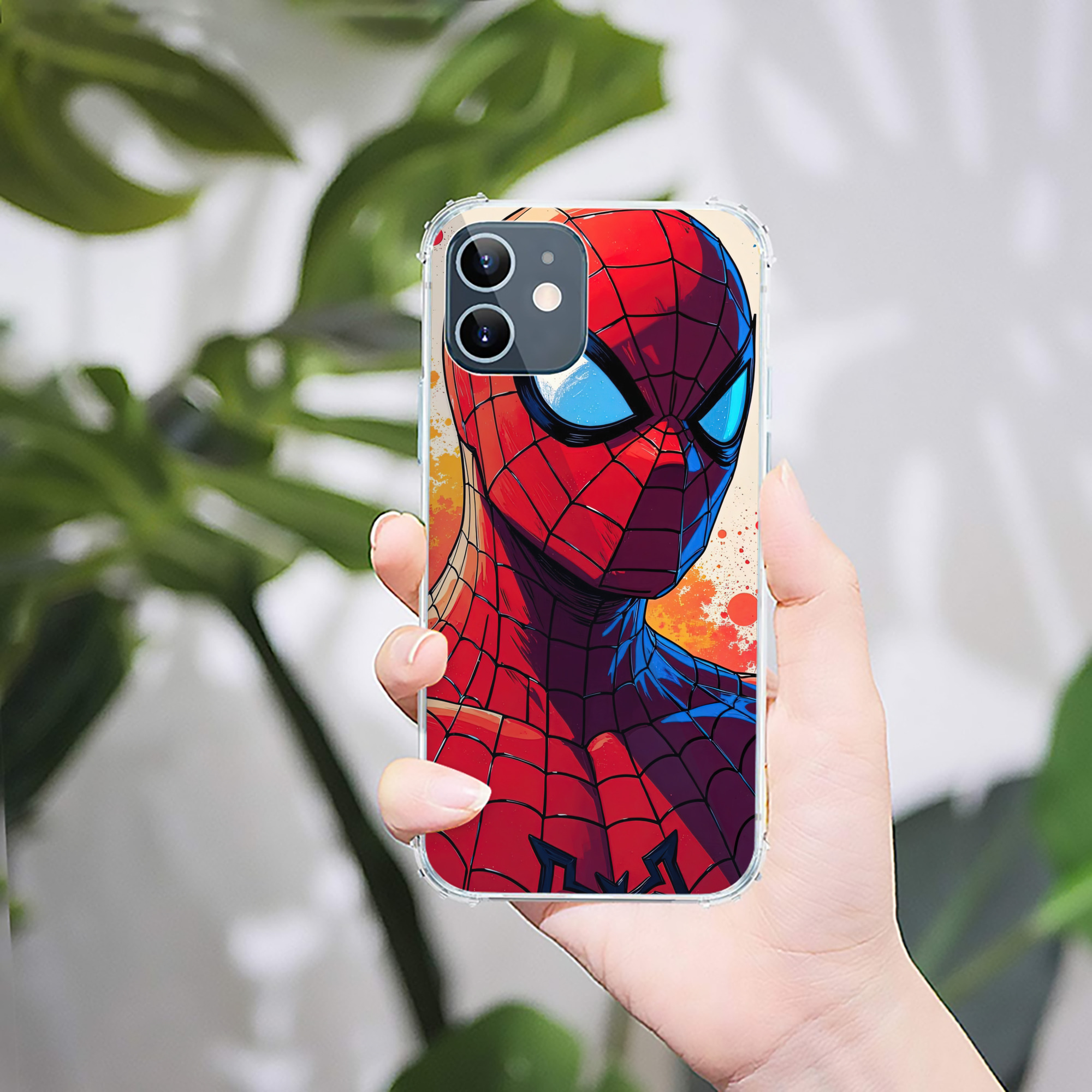 （画像用） Spider Man スパイダーマン 【iPhone 12シリーズ対応】透明スマホケース（クリアソフトケース）